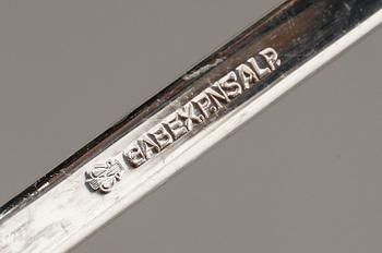 HUMMERGAFFLAR, 12 st, nysilver, Guldsmedsaktiebolaget, GAB, 1900-talets mitt.
