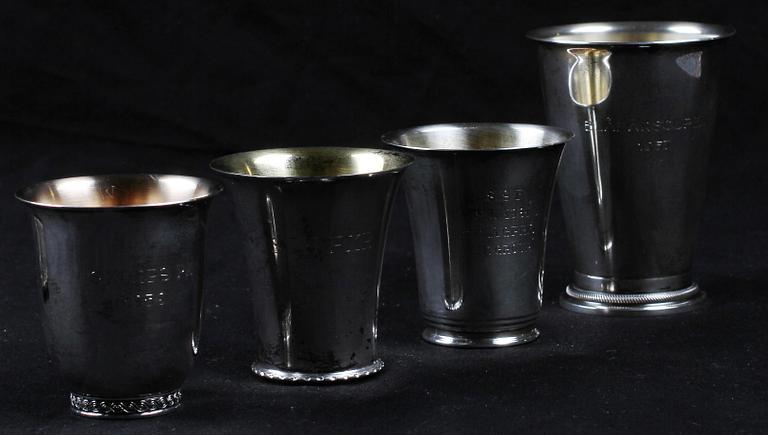 PARTI SILVER, 8 delar, mest Sverige sent 1800-tal till 1900-talets andra hälft.