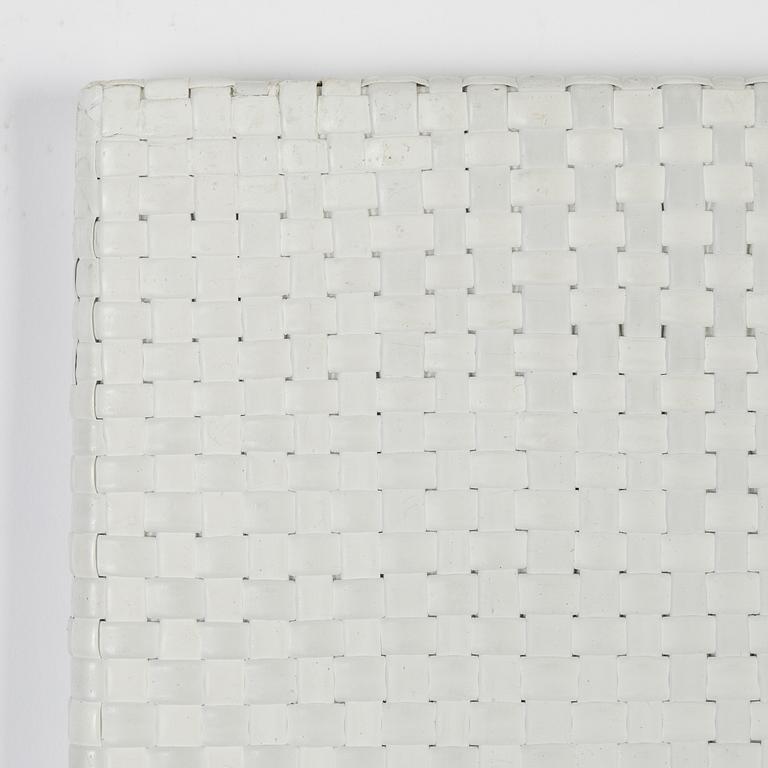 David Svensson, twined acrylic laid on board, signed and dated 2002 verso.