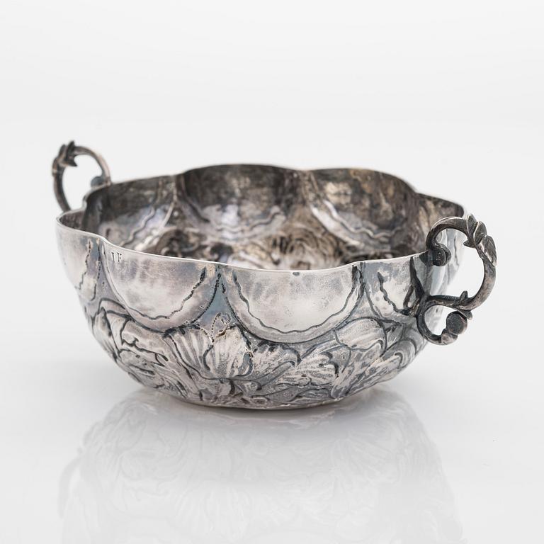 A silver brandy bowl, Porto, Portugal 18th century.