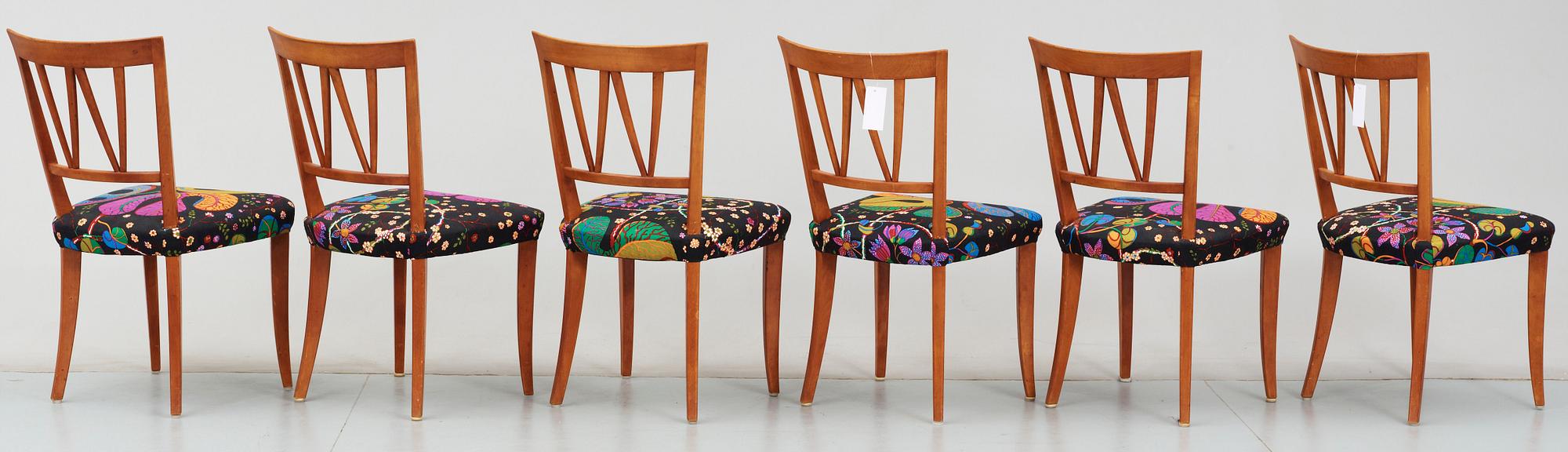 STOLAR, 6 st,  "Pyramid", Carl Malmsten.