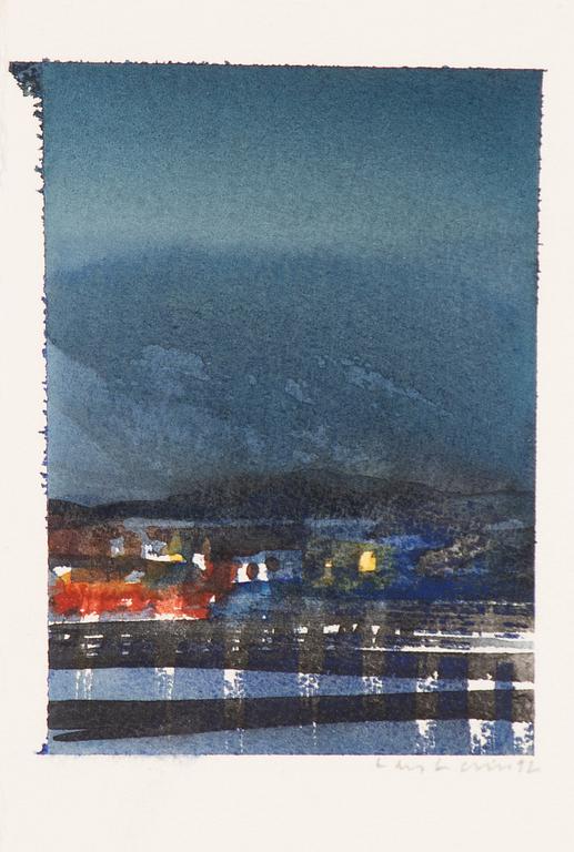 Lars Lerin, "Winter in Lofoten".