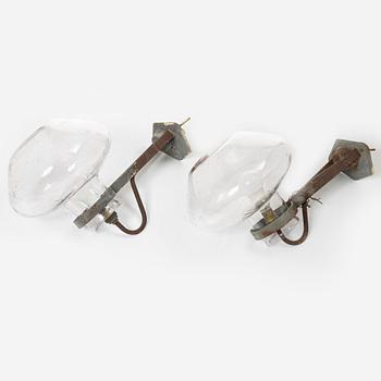Vägglampor, ett par, Swedish Modern, ASEA, 1900-talets mitt.
