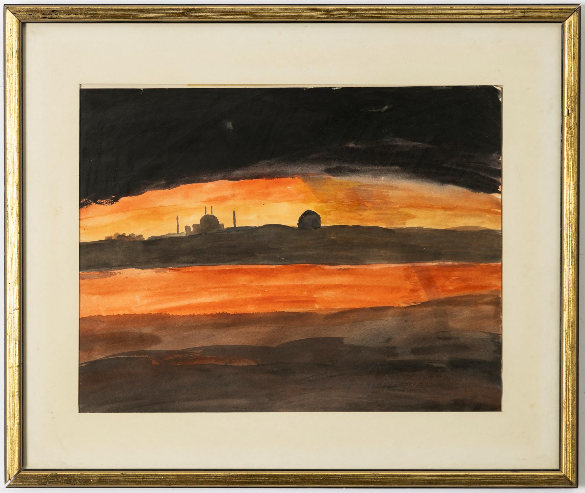 Primus Mortimer Pettersson, "Minaret i kvällsljus".