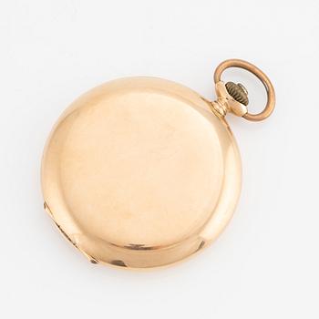 Pocket watch, 14K gold, Conform, hunter, 52 mm.