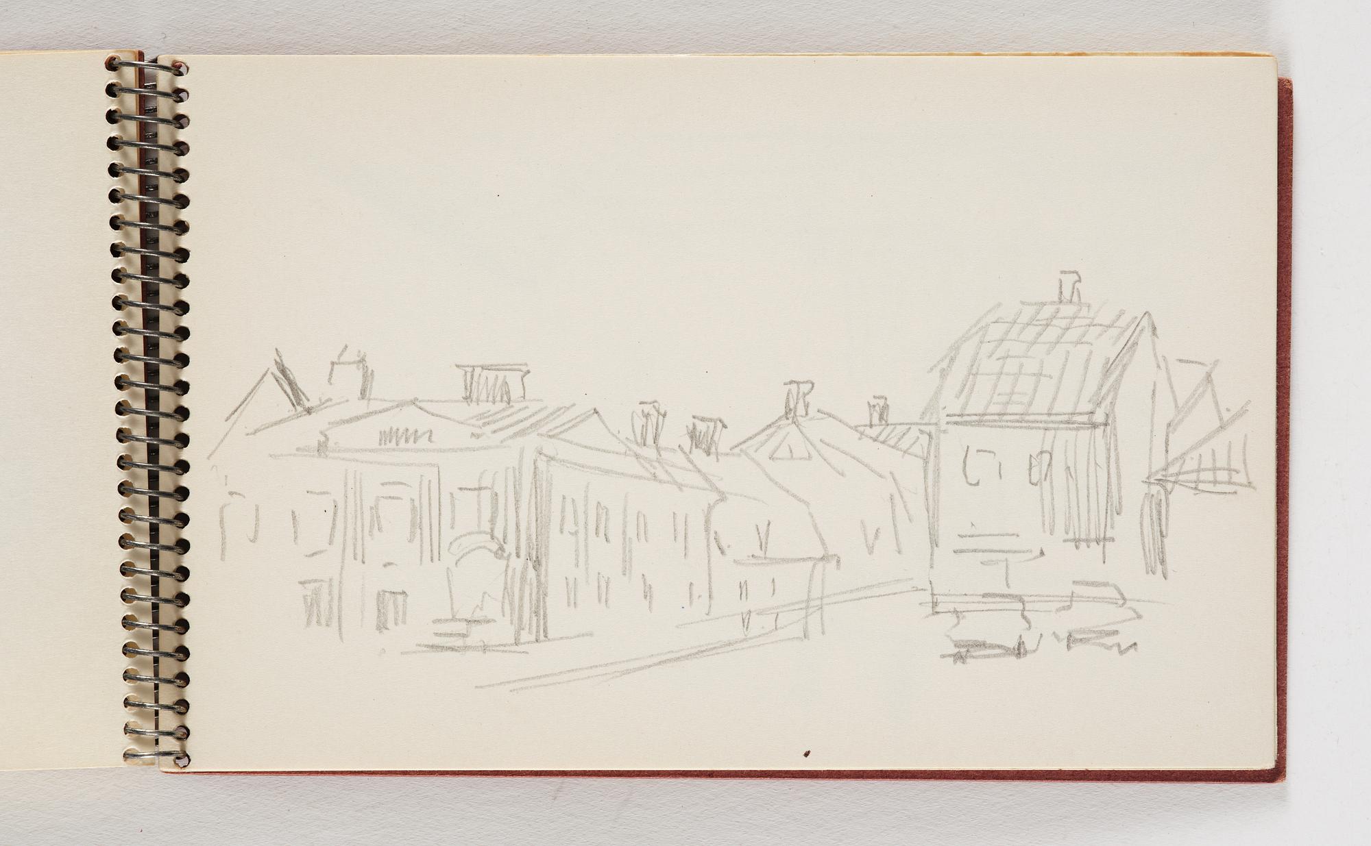 Lotte Laserstein, 10 små skissblock med teckningar.