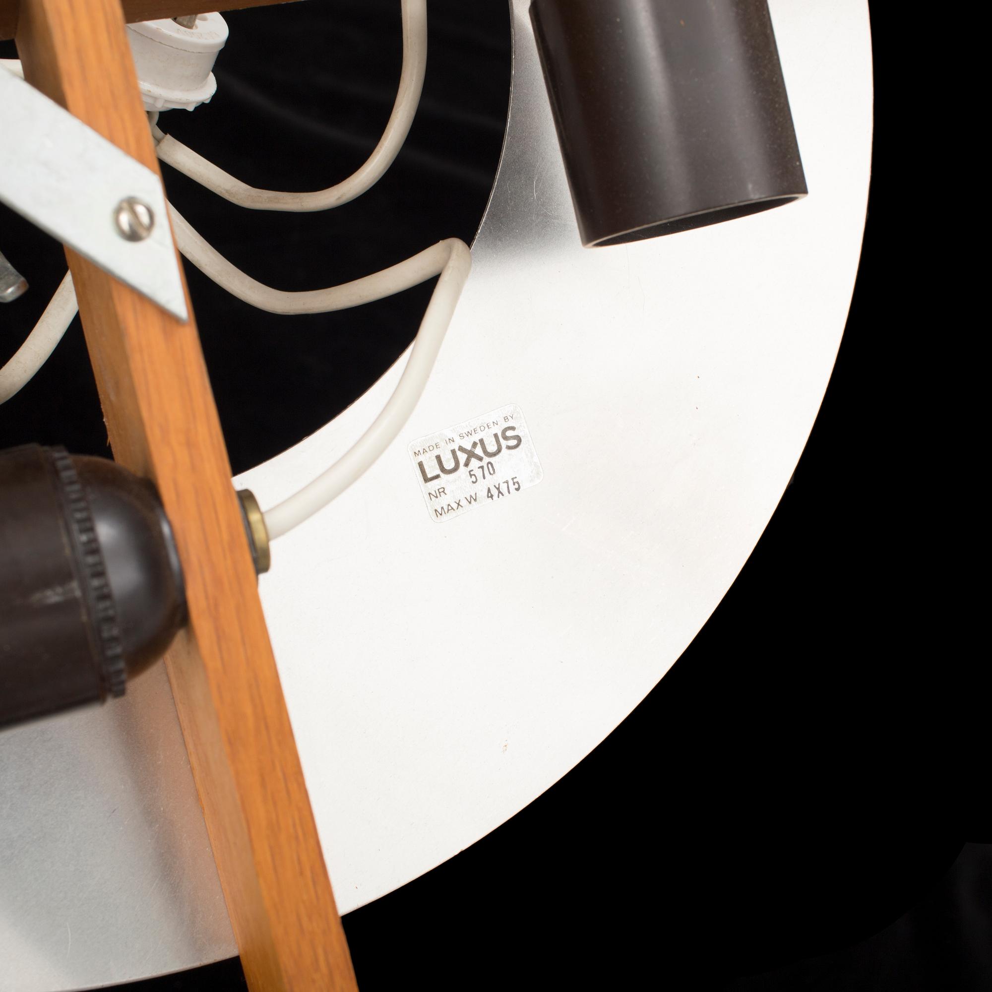 TAKLAMPA, "Plafo", Uno & Östen Kristiansson för Luxus. Diameter 65 cm.