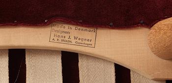 A Hans J Wegner 'Papa Bear' armchair by AP-stolen, Denmark 1950's.