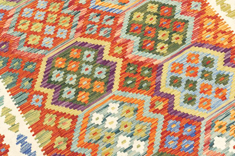 Carpet, Kilim, ca 293 x 203 cm.