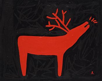 ROGER RISBERG, oil on canvas, signed with monogram and signed Roger Risberg and dated 1995 on verso.