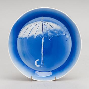 Tiina Nordström, a porcelain decorative plate, signed Tiina Nordström Arabia 1995.