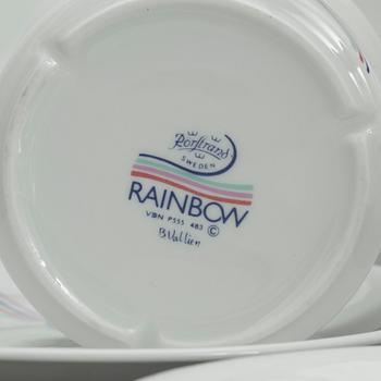 SERVISDELAR, 36 delar, "Rainbow", Rörstrand, Bertil Vallien, 1980-tal.