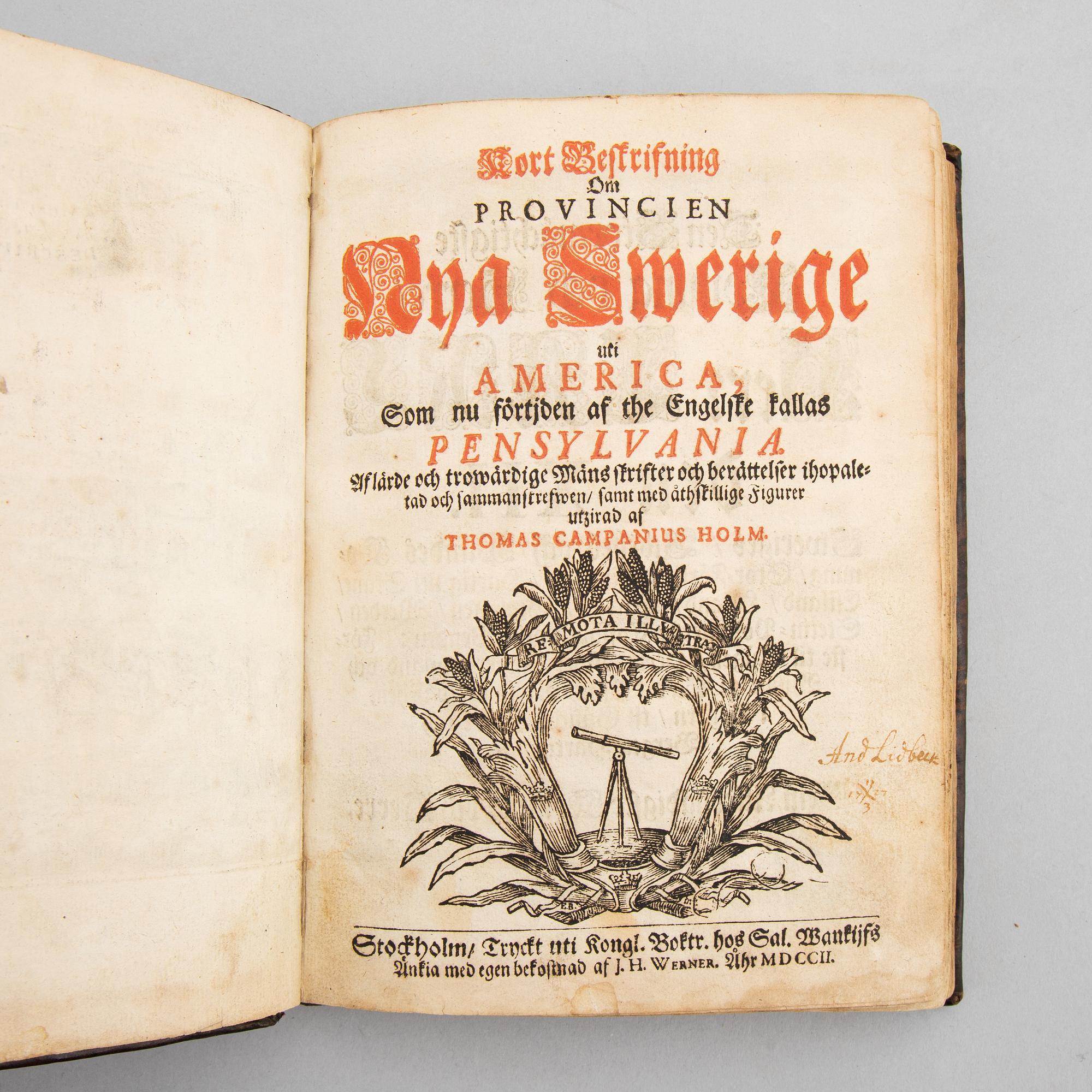 Nya Sverige, 1702.