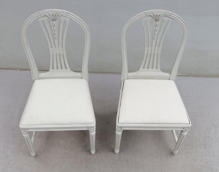 STOLAR, 12 st, gustaviansk stil, 1900-talets andra hälft.