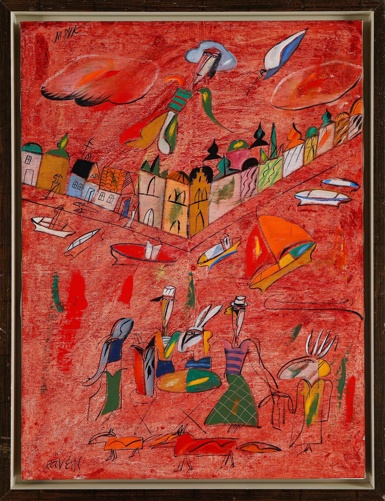Madeleine Pyk, oil on canvas, signed.