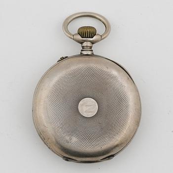 HERRFICKUR, silver, Halda Fickurfabrik, numrerad 1467. Boetten stämplad år 1895. Vikt ca 94 gram.