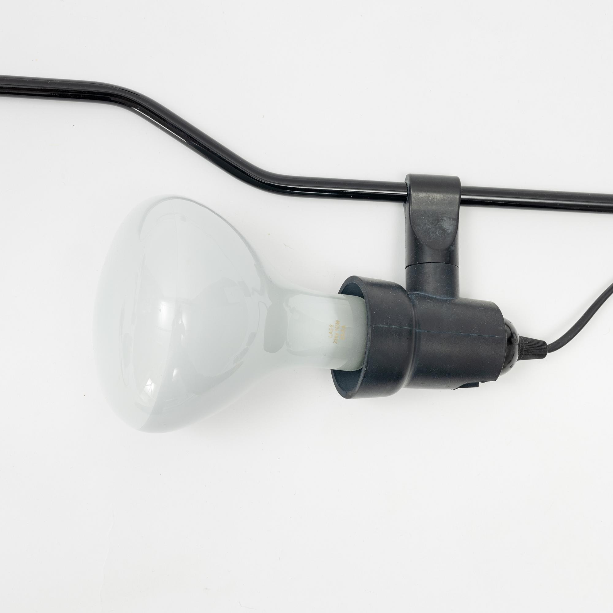 Achille Castiglioni & Pio Manzu, floor lamps/ceiling lamps, a pair, "Parentesi", Flos, Italy.