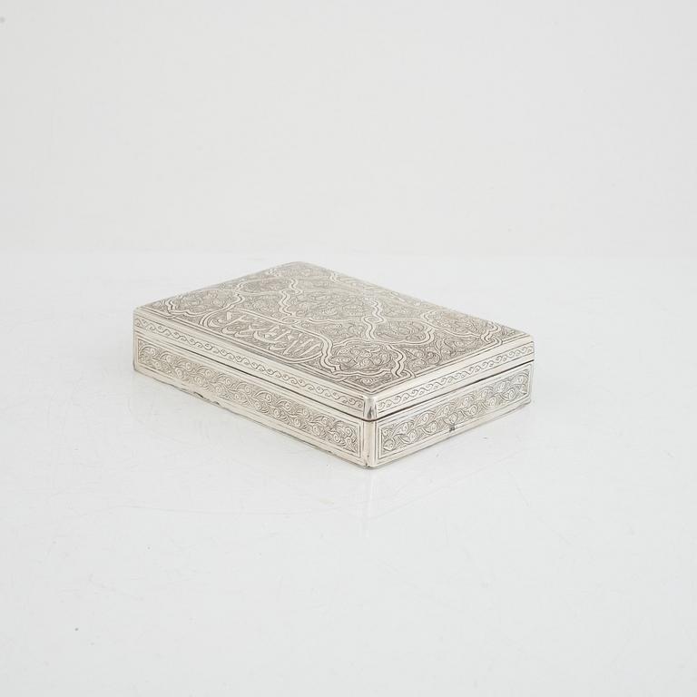 A silver cigar box, Alexandria, Egypt, 1916-1946.