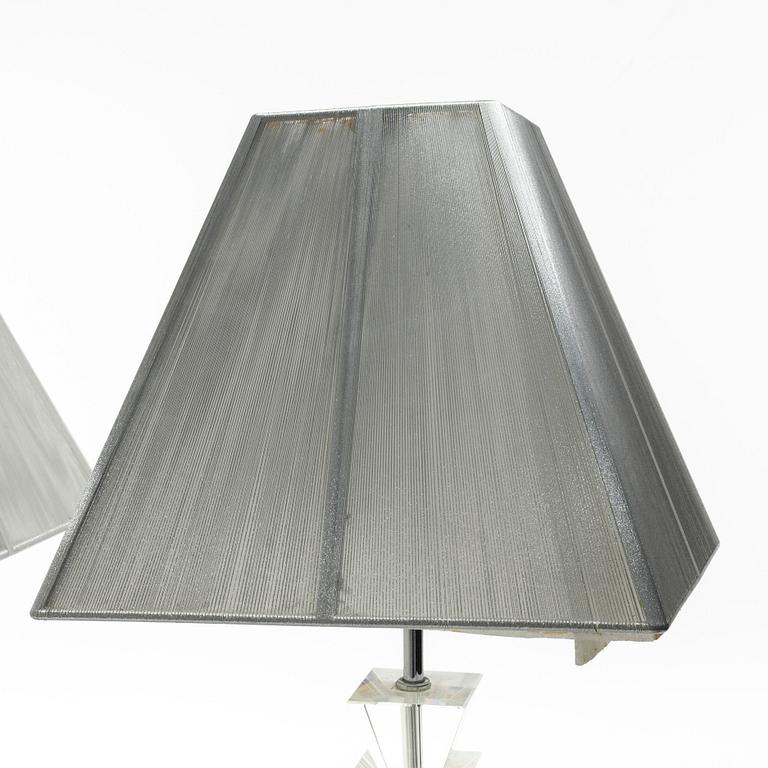 A pair of table lamps, second half of the 20th century.