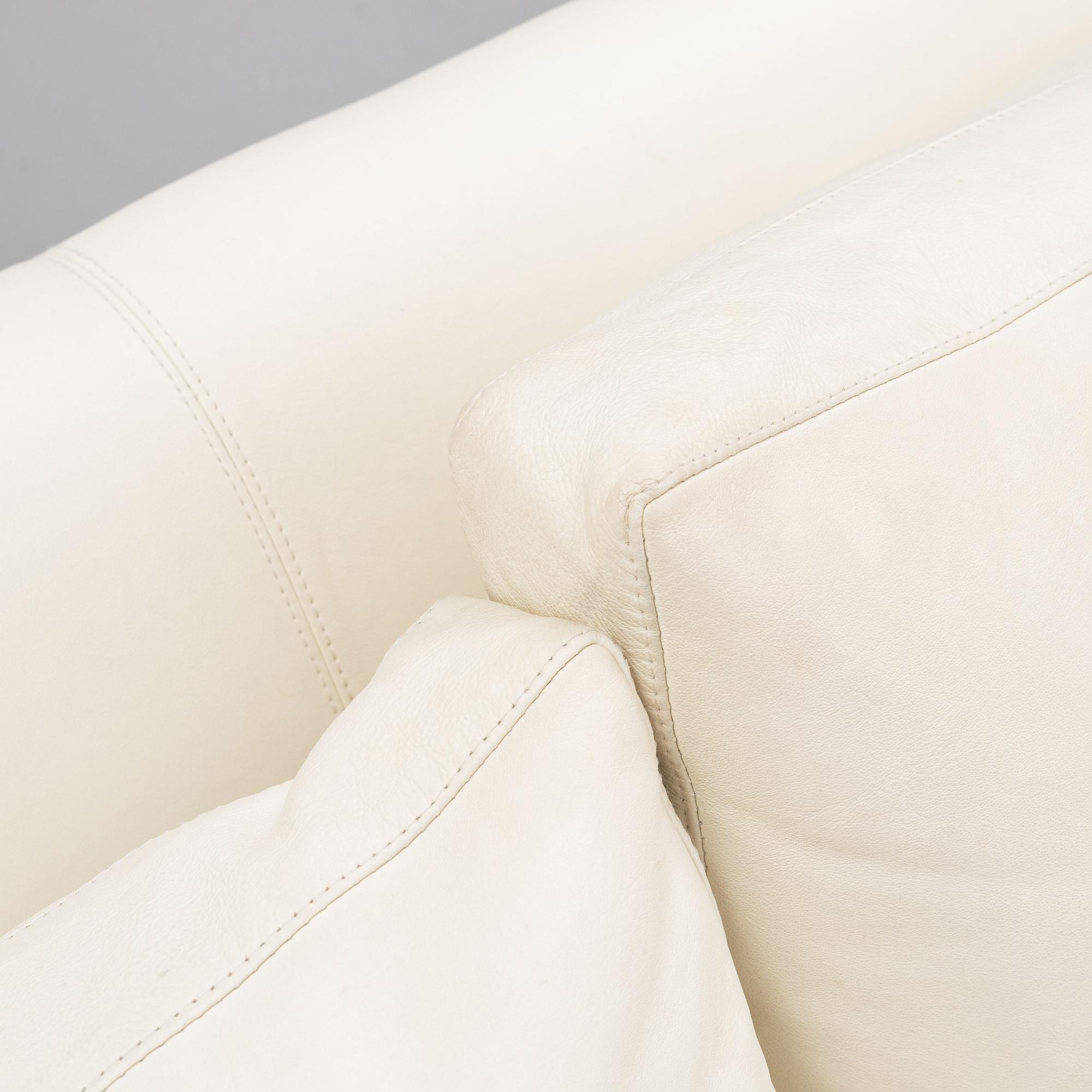 A leather upholstered 'Morris' sofa by Anika Reuterswärd for Fogia.