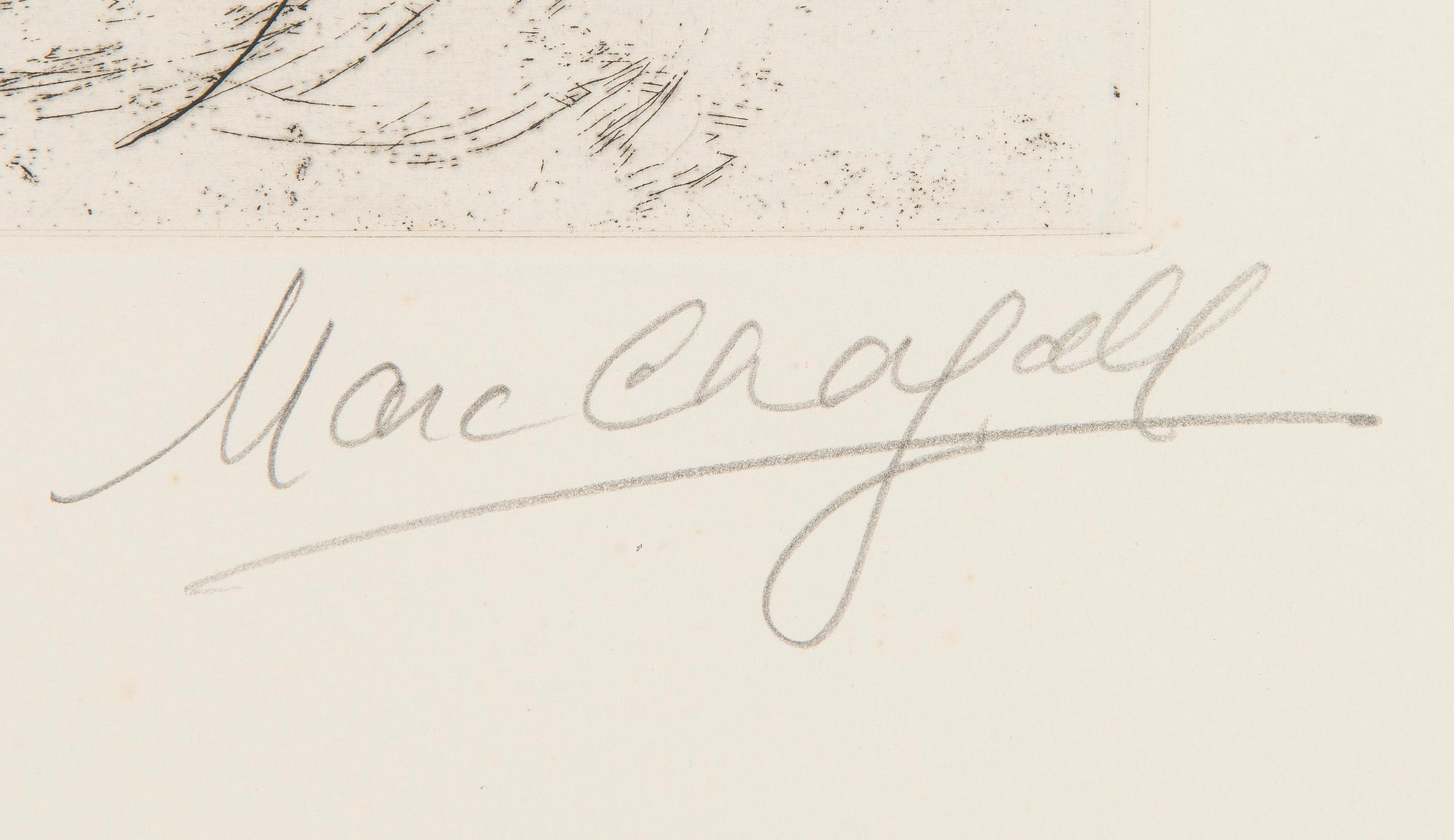 Marc Chagall, "Les coqs sur le toit".