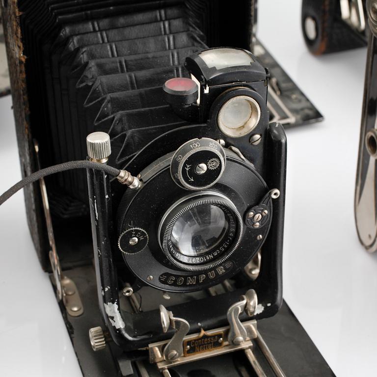 Ten cameras, first half of the 20th century.