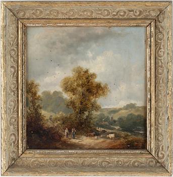 OKÄND KONSTNÄR, olja på duk, troligen England, 1800-tal.