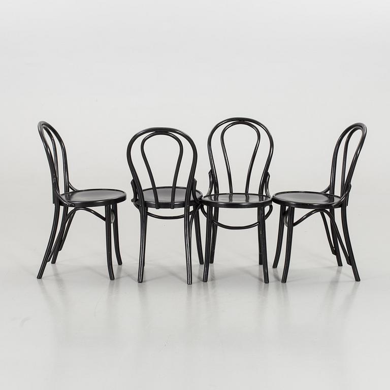 SIX BENTWOOD CHAIRS FROM THE SECOND HALF OF 20TH CENTURY.