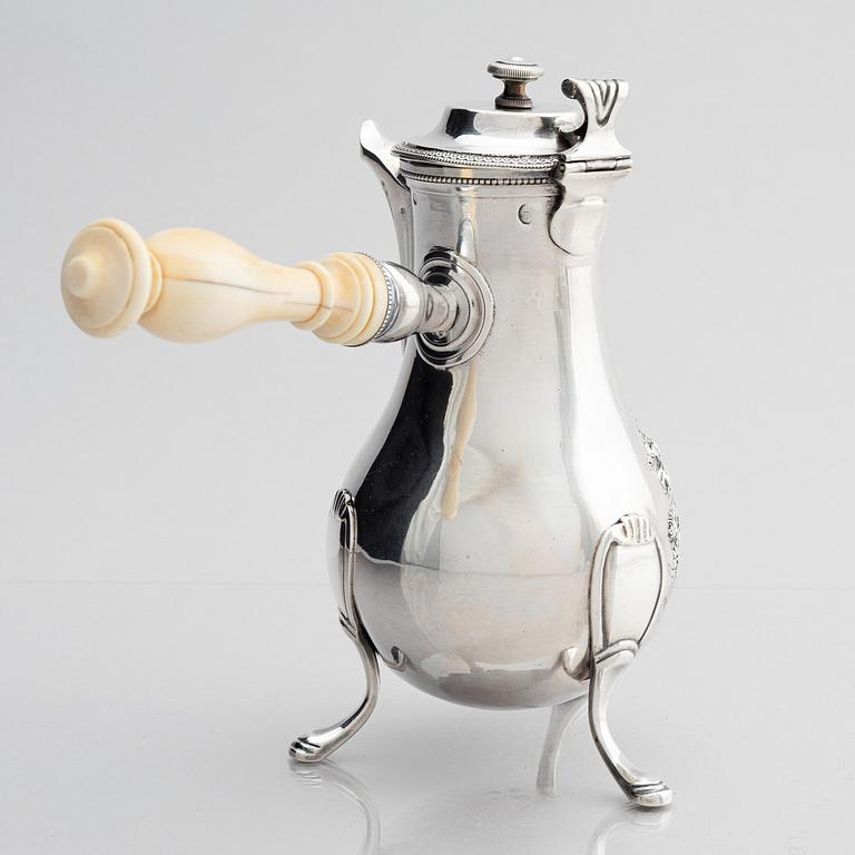 A French silver jug, mark of Jean-Pierre Nicolas Bibron, Paris (active circa 1798-1809).