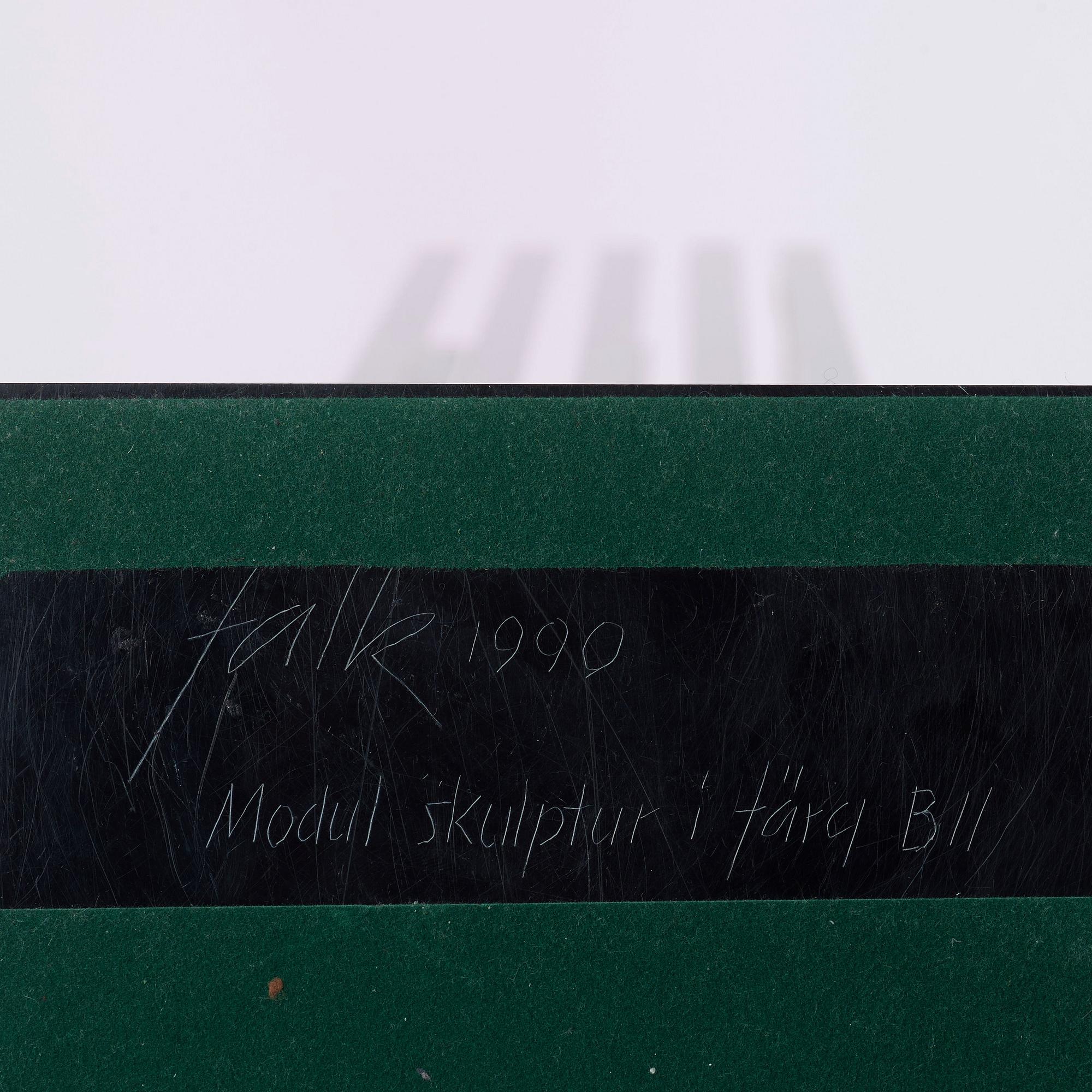 Lars-Erik Falk, "Modulskulptur i färg B11".