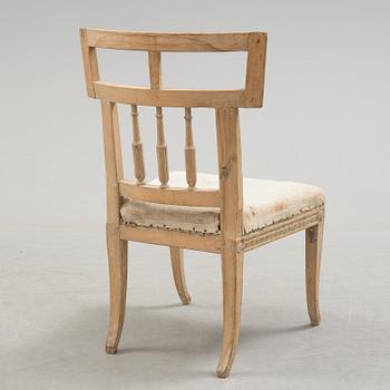 A 18th century gustavian chair.