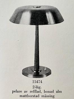 Harald Notini, bordslampa, modell "15474", Arvid Böhlmarks Lampfabrik, 1940-tal.