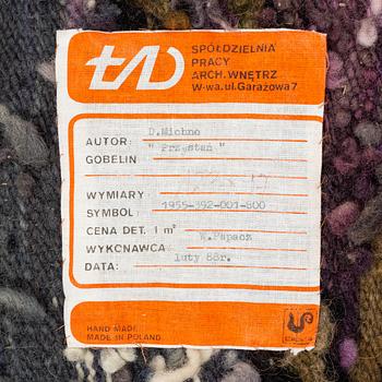 Gobeläng, signerad BM, Polen, ca 123 x 97 cm.