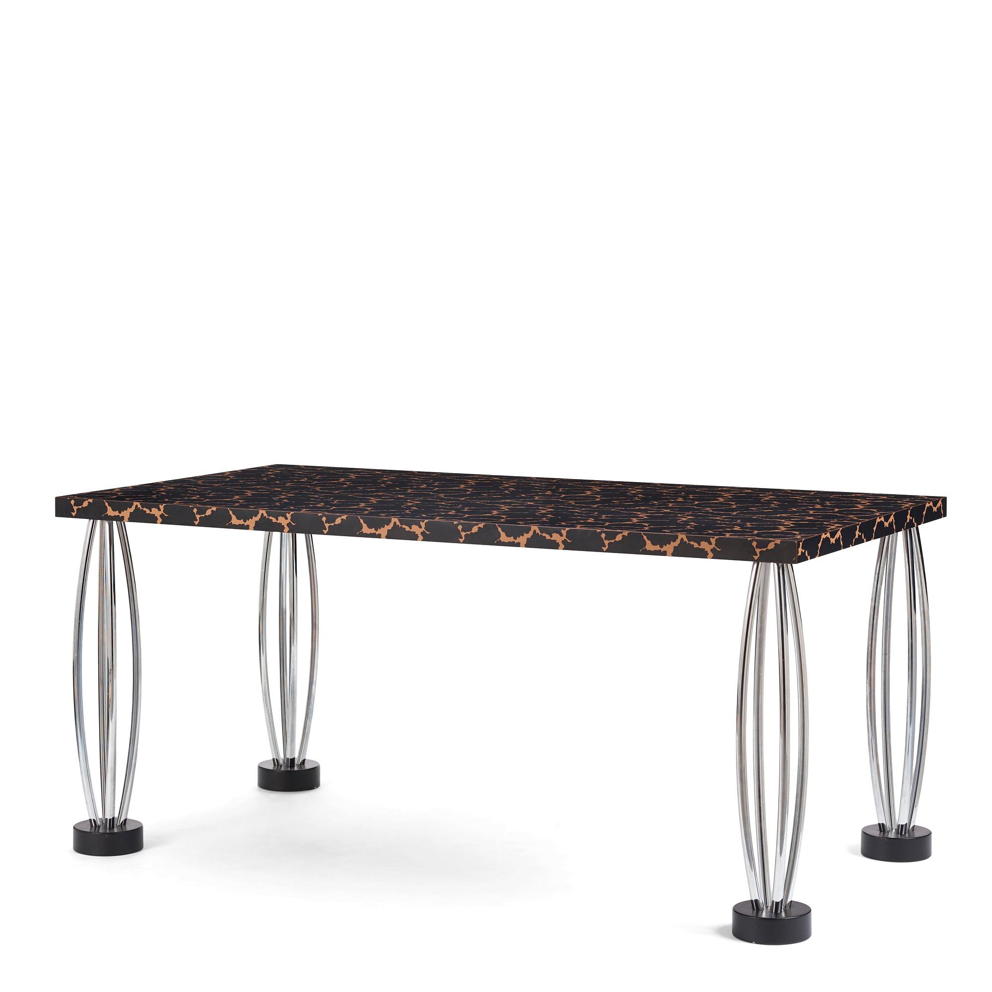 Ettore Sottsass, a "City" dining table, Memphis, Italy, post 1983.