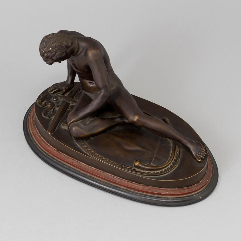 SKULPTUR, brons, 1800-talets andra hälft.