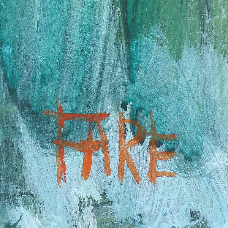 LEOPOLD FARE, akryl på duk. Signerad och daterad 1989.