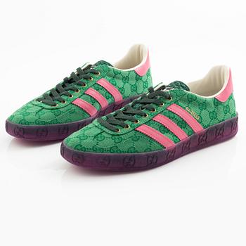 Gucci, /Adidas, sneakers, "Gazelle", storlek US 9 / Fr 41 1/3.