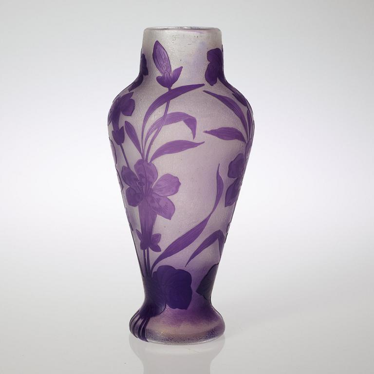 An Orrefors Art Nouveau cameo glass vase.