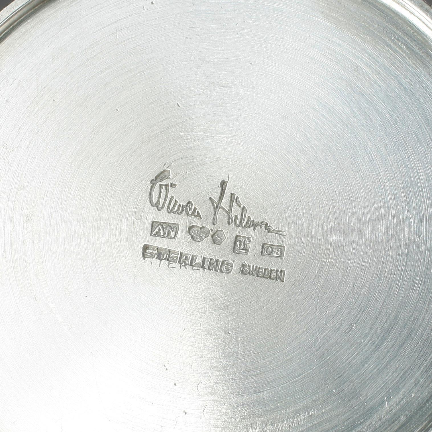 VAS, Wiwen Nilsson, sterlingsilver, Lund, 1940, ca 292 gram.