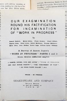 James Joyce, "Ulysses" paperback book 1928.