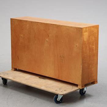 A birch tree book case, mid 20th Century.