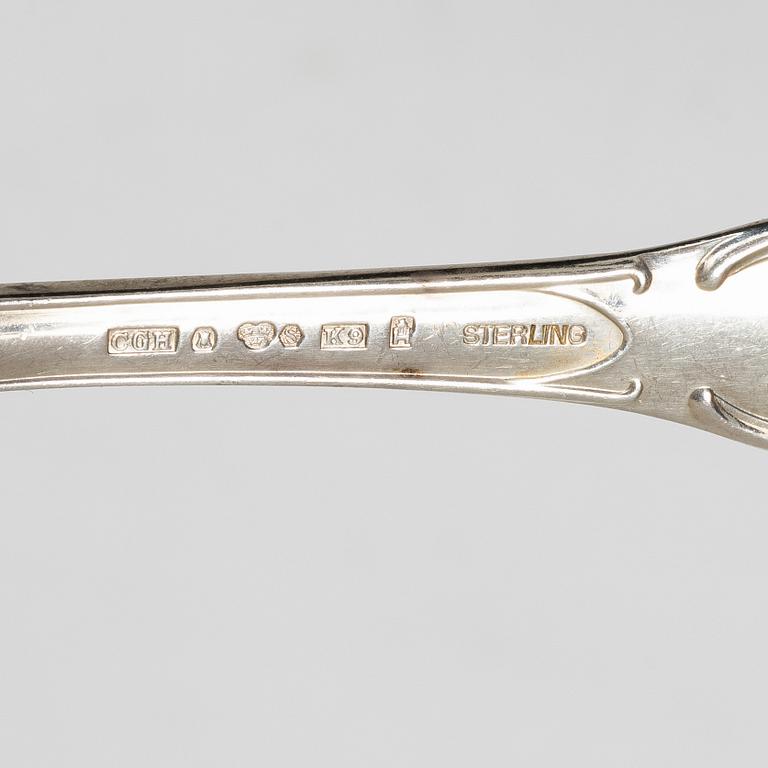 A Swedish silver cutlery set, "Prince Albert", GAB and CG Hallberg, Stockholm and Eskilstuna, 1950s-70s (66 pieces).