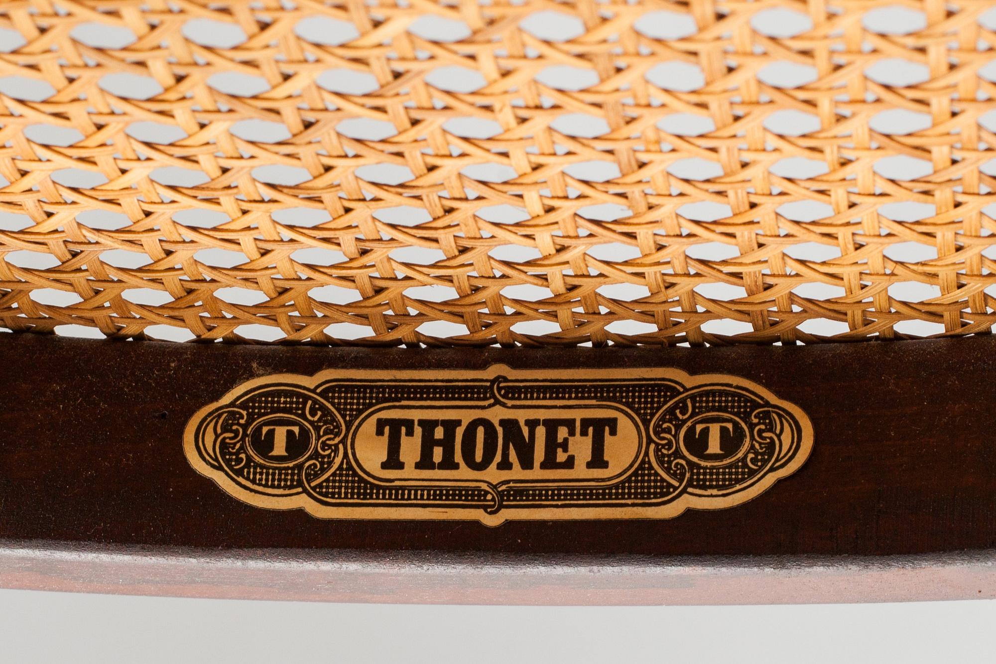 STOLAR, 6 st. Thonet. Modell 207, 1900-talets andra hälft.