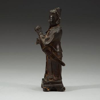 DAOISTISK GUDOM, brons, Mingdynastin (1368-1644).