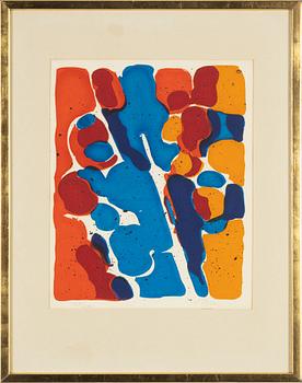Leida Rives-Elfvén, a colour lithograph, signed and numbered 182/200.