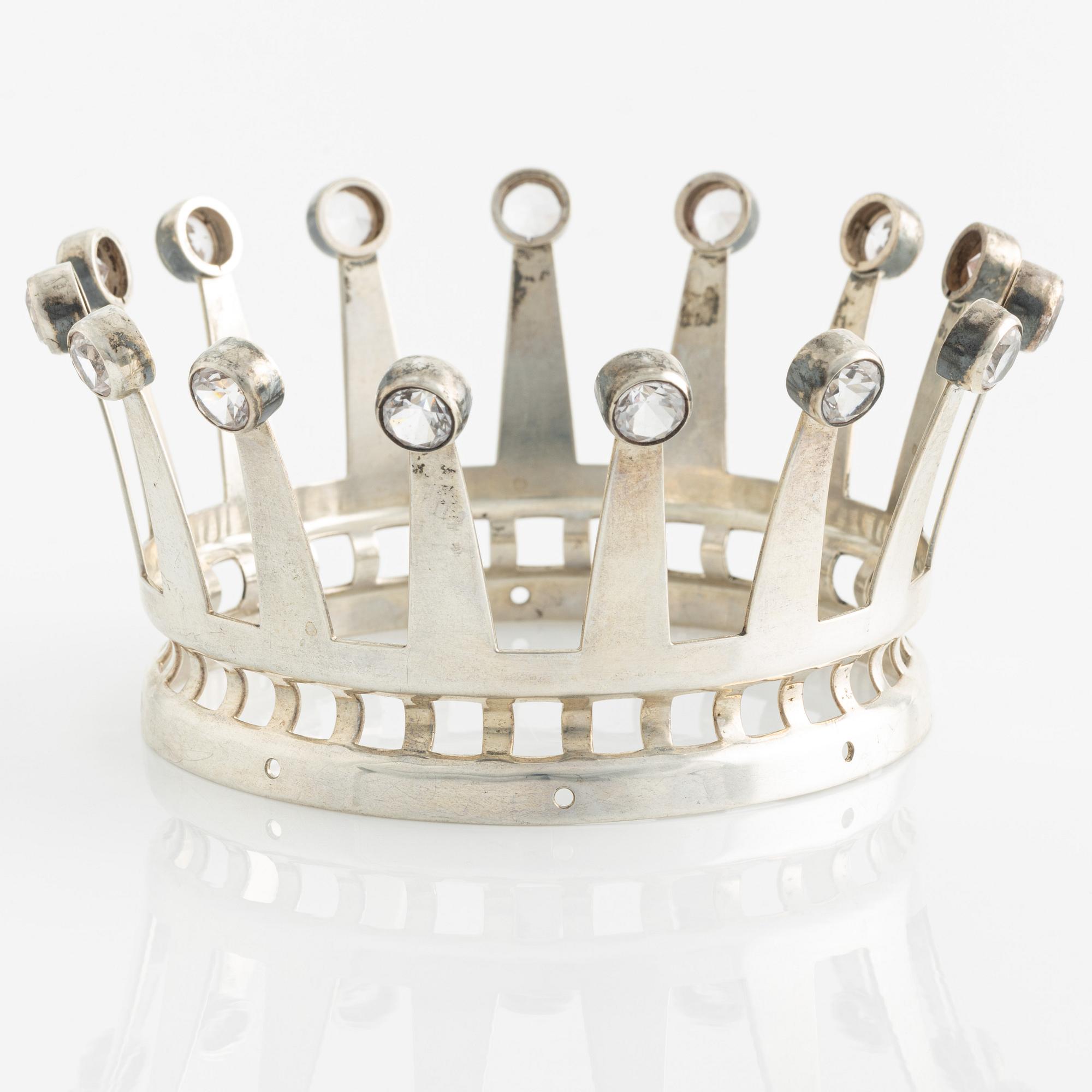 Bridal crown, silver, Alton, Falköping 1967.