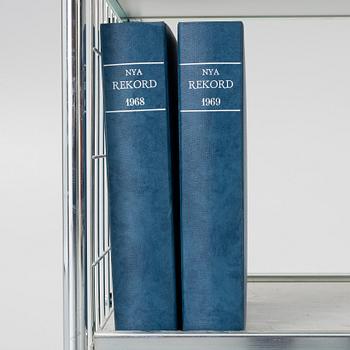 Rekordmagasinet, complete annual runs from 1942–1968, mostly bound.