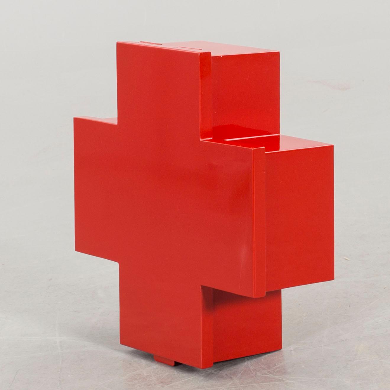 A SMALL "CROSS" CABINET BY THOMAS ERIKSSON, Progetto Ogetto, Cappellini, designed 1992.