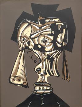 Antonio Saura, "Dora Maar visitada IV". 1986.