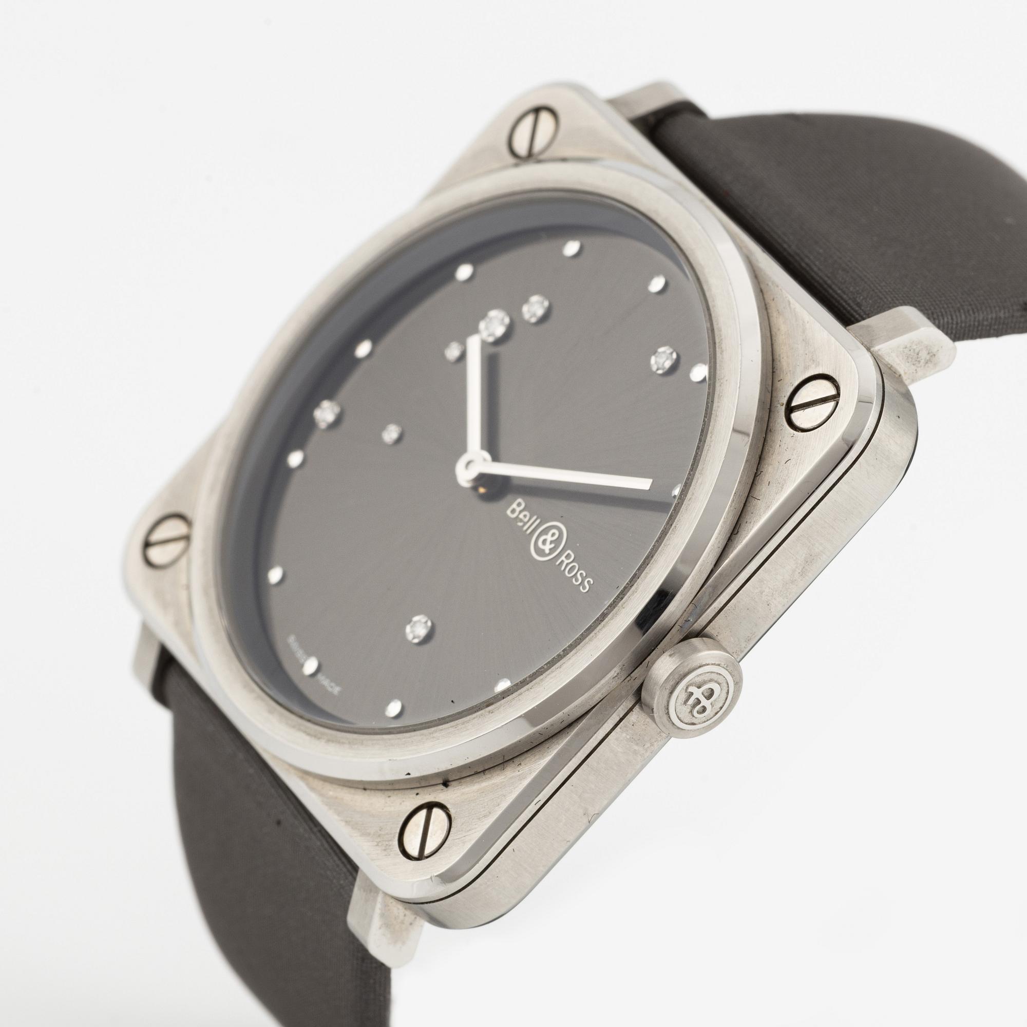 Bell & Ross, Br S, Grey Diamond Eagle, armbandsur, 39 mm.
